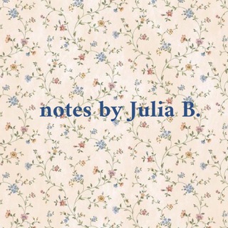 Logo of telegram channel jullovalife — notes by Julia B.