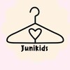 Логотип телеграм канала @junikids_mlt — JuniKids 🛍️ Детская и подростковая одежда в наличии