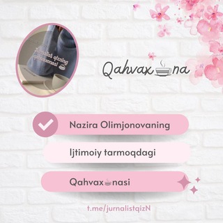 Telegram kanalining logotibi jurnalistqizn — Qahvax☕️Na🌂