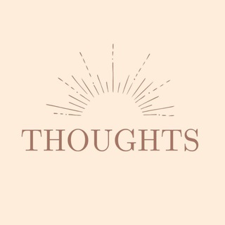 Логотип телеграм канала @justmoimisli — THOUGHTS