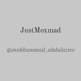 Логотип телеграм канала @justmoxmad — JustMoxmad