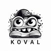 Telegram каналынын логотиби k0val_shop — Кроссовки "KOVAL"