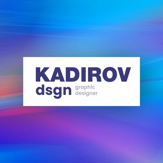 Telegram kanalining logotibi kadirovportfolio — Кадыров | Портфолио