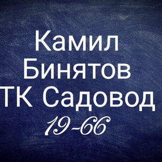 Логотип телеграм канала @kamil_19_66 — Камил Бинятов 19 линия 66 павильон.ТК.Садовод