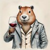 Логотип телеграм канала @kapibarnov — Капибара в баре
