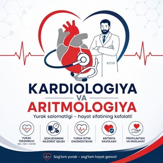Telegram kanalining logotibi kardiologiya_baza — Kardiologiya & Aritmologiya