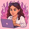 Логотип телеграм канала @karinaitmarketing — маркетолог в IT / B2B / SaaS
