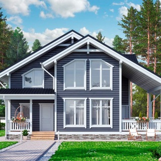 Логотип телеграм канала @karkas_doma — Каркасные дома 🏠