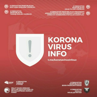 Telegram kanalining logotibi karonavirus_infouzb — Karonavirus info| Uyda qoling!✅