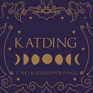 Logo saluran telegram katalogwordingg — KatDing