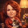 Логотип телеграм канала @kate_and_friends — Подруги о книгах и не только )