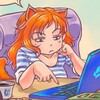 Логотип телеграм канала @katriona_cat — Катодолюминесценция | Шашкова и что-то про человечность
