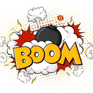 Логотип телеграм канала @kboomtech — K•BOOM