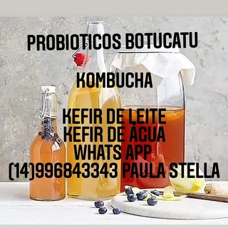 Logotipo do canal de telegrama kefireoutrosprobioticos - 🍹🍵🍴KEFIR E KOMBUCHA PROBIOTICOS BOTUCATU🍴🍵🍹