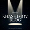 Telegram kanalining logotibi khashimov_blog — Khashimov | BLOG