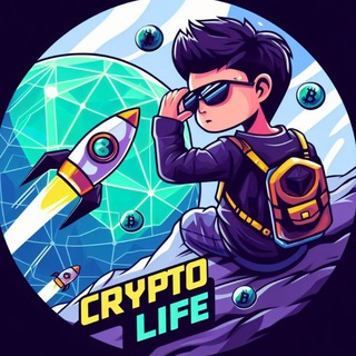Логотип телеграм -каналу kib_crypto — CRYPTO LIFE 👑