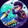 Логотип телеграм -каналу kib_crypto — CRYPTO LIFE 👑