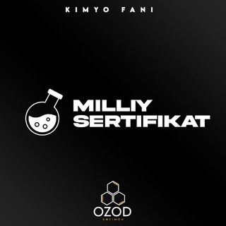 Telegram channel KIMYO SERTIFIKAT / RASMIY (Guliston kimyo) logo