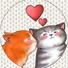 Логотип телеграм канала @kisschains — брелочный поцелуй