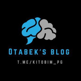 Telegram kanalining logotibi kitobim_pg — Otabek's blog