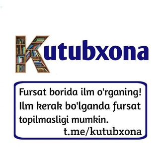 Telegram kanalining logotibi kitoblarni_ulashamiz_kanali — KUTUBXONA