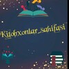 Telegram kanalining logotibi kitobxonlar_sahifasi — Kitobxonlar_sahifasi📖