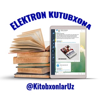 Logo of telegram channel kitobxonlaruz — Elektron Kutubxona