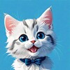 Логотип телеграм канала @kitten_blue — Милый котик