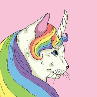 Логотип телеграм канала @kitty_unicorn — Кошка 🦄 Единорожка