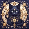 Логотип телеграм -каналу kitty_horoscop — котячий гороскоп ♡