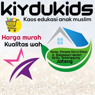 Logo saluran telegram kiydukidsofficialkiydu — Kiydukids Official ( kaos anak muslim kiydu kids / kaos mufrodat / kaos edukasi )