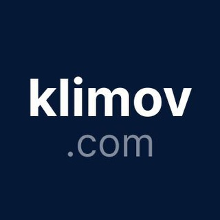 Логотип телеграм канала @klimovcom — klimov.com