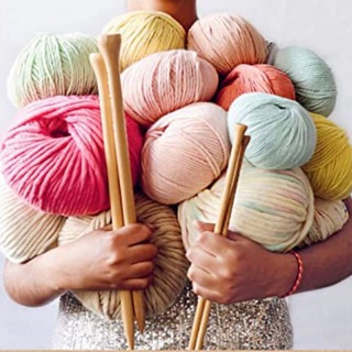 Логотип телеграм канала @knittinggirls — Вяжем вместе