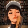 Логотип телеграм канала @knizhnaya_harley — книжная Харли 💣