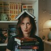 Логотип телеграм канала @knizhnyugolok — Книга с подругой