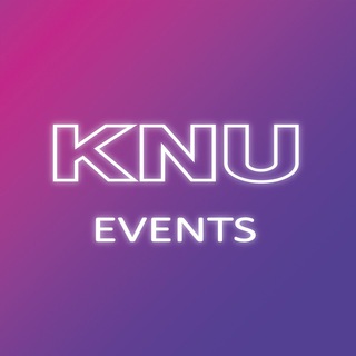 Логотип телеграм -каналу knuevents_students — 🇺🇦KNU EVENTS🇺🇦