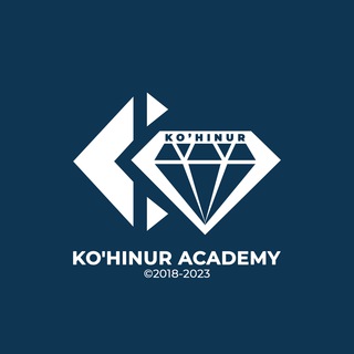 Telegram kanalining logotibi kohinur_academy — KO`HINUR ACADEMY © 2018-2023