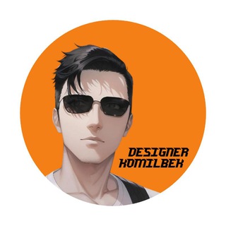 Telegram channel Komilbekoff | Designer portfolio logo