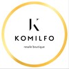 Логотип телеграм канала @komilfo_resale — KOMILFO resale boutique