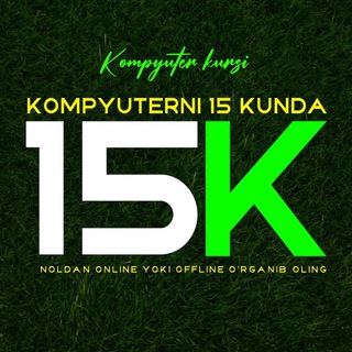 Telegram channel Kompyuter Kursi | 15 KUN logo