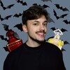 Логотип телеграм канала @kooky_shpooky — мрачный кун