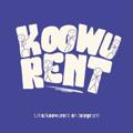 Logo saluran telegram koowurent — KOOWU RENT; close