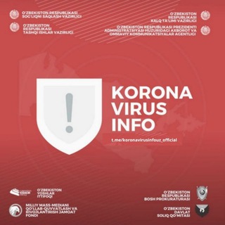 Telegram kanalining logotibi koronavirusinfouz_official — Koronavirus Info | Uyda Qoling!