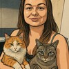 Логотип телеграм канала @koshkina_koty — Кошкина и коты🐱
