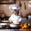 Логотип телеграм канала @kotikulinar — Котик на кухне | Вкусные рецепты