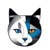 Логотип телеграм канала @kotpicasso — Кот Пикассо 🐈‍⬛ Искусство