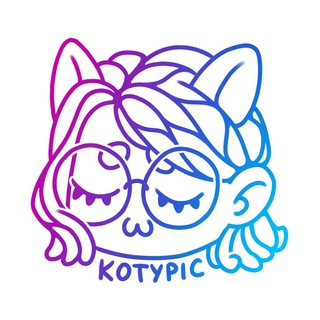 Логотип телеграм канала @kotypic — Котян малює