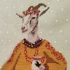 Логотип телеграм канала @koza_vishivaet — Пяльцы, нитки и Коза🐐🧵