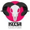 Логотип телеграм канала @kozacustom — Коза / Hookah Custom Studio