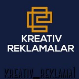Логотип телеграм канала @kreativ_reklama1 — KREATIV REKLAMALAR